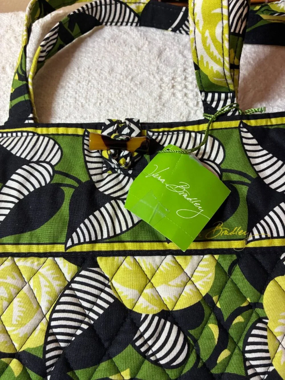 NWT Vera Bradley La Neon Rose Tote Bag